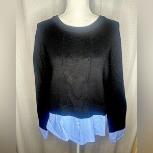Laundry By Shelli Segal black twofer Sweater